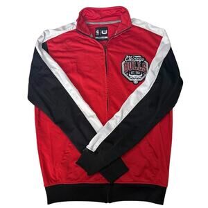 Chicago Bulls Jacket Mens M Full Zip Track Colorblock NBA